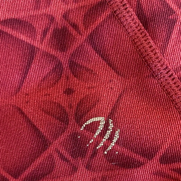 MPG Maroon Patterned Activewear - Picture 4 of 10